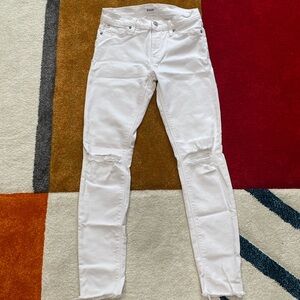 Hudson white denim jeans size 26
